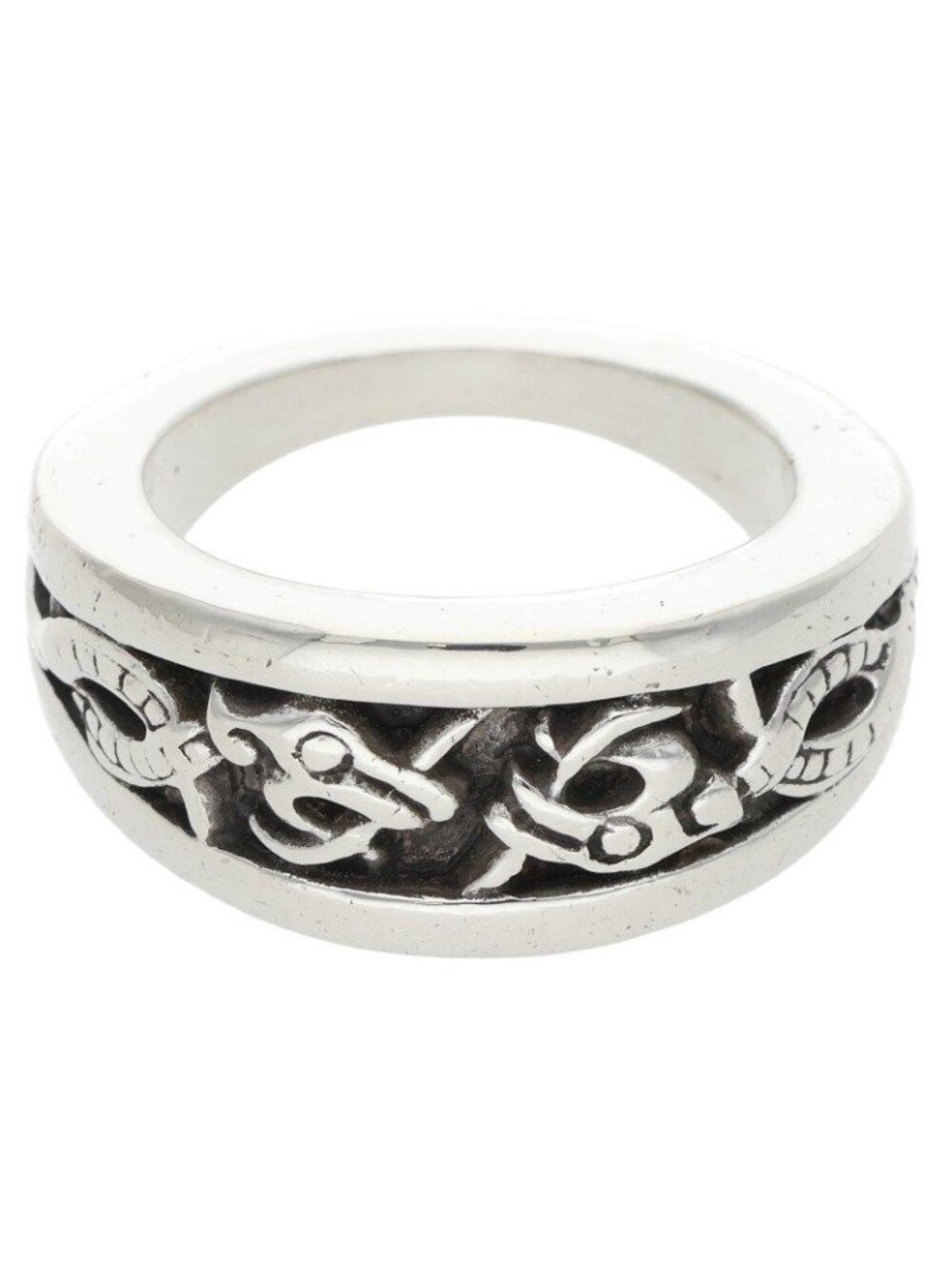 Chrome Hearts Narrow Celtic Band Silver Ring
